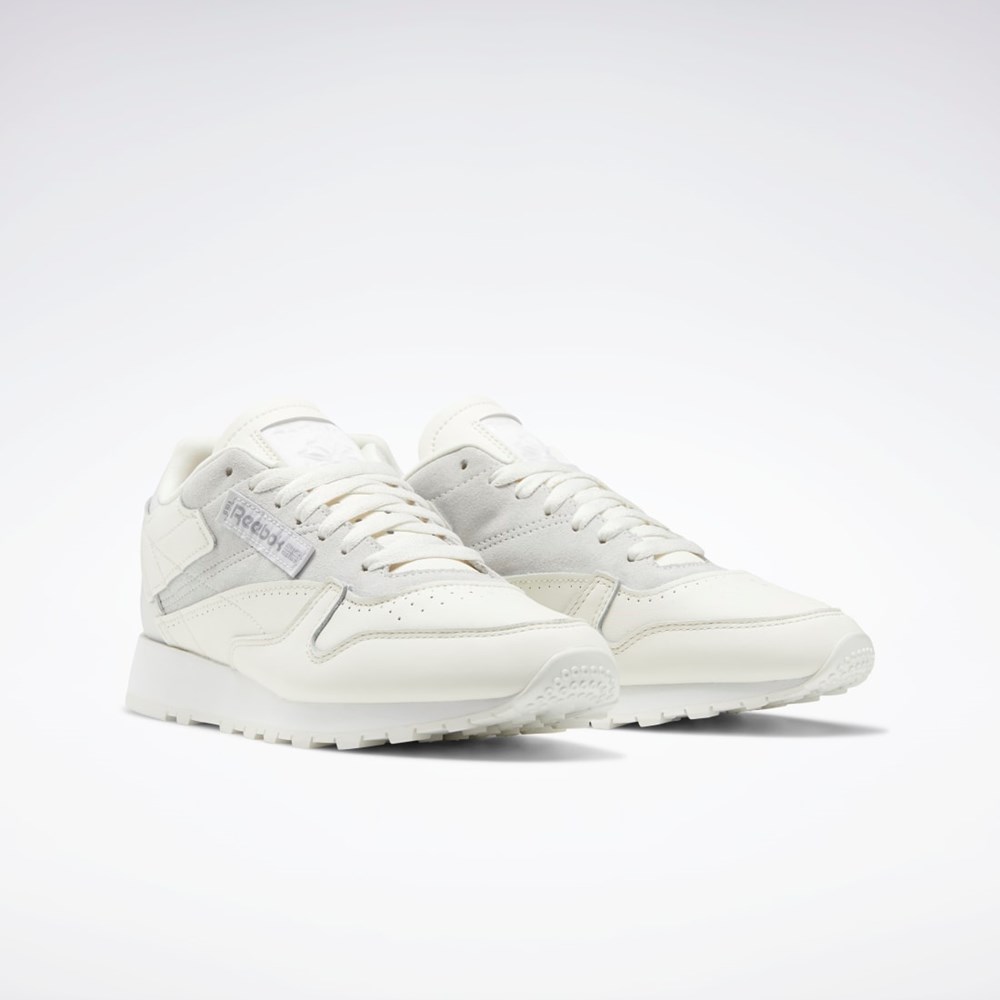 Reebok Classic Leather Make It Yours Shoes Siva Biele | YKEFN3801