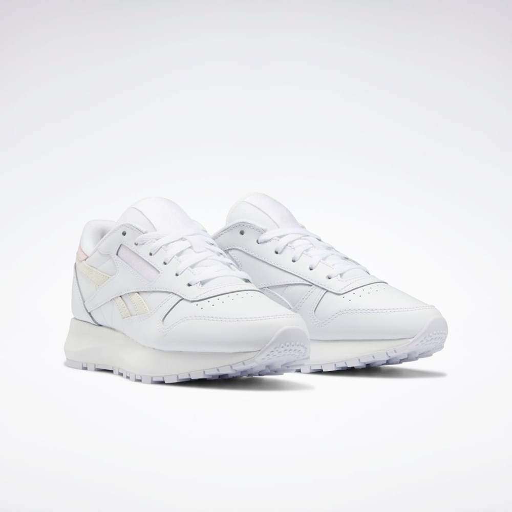 Reebok Classic Leather SP Shoes Biele Biele Ruzove | CMHTG6149