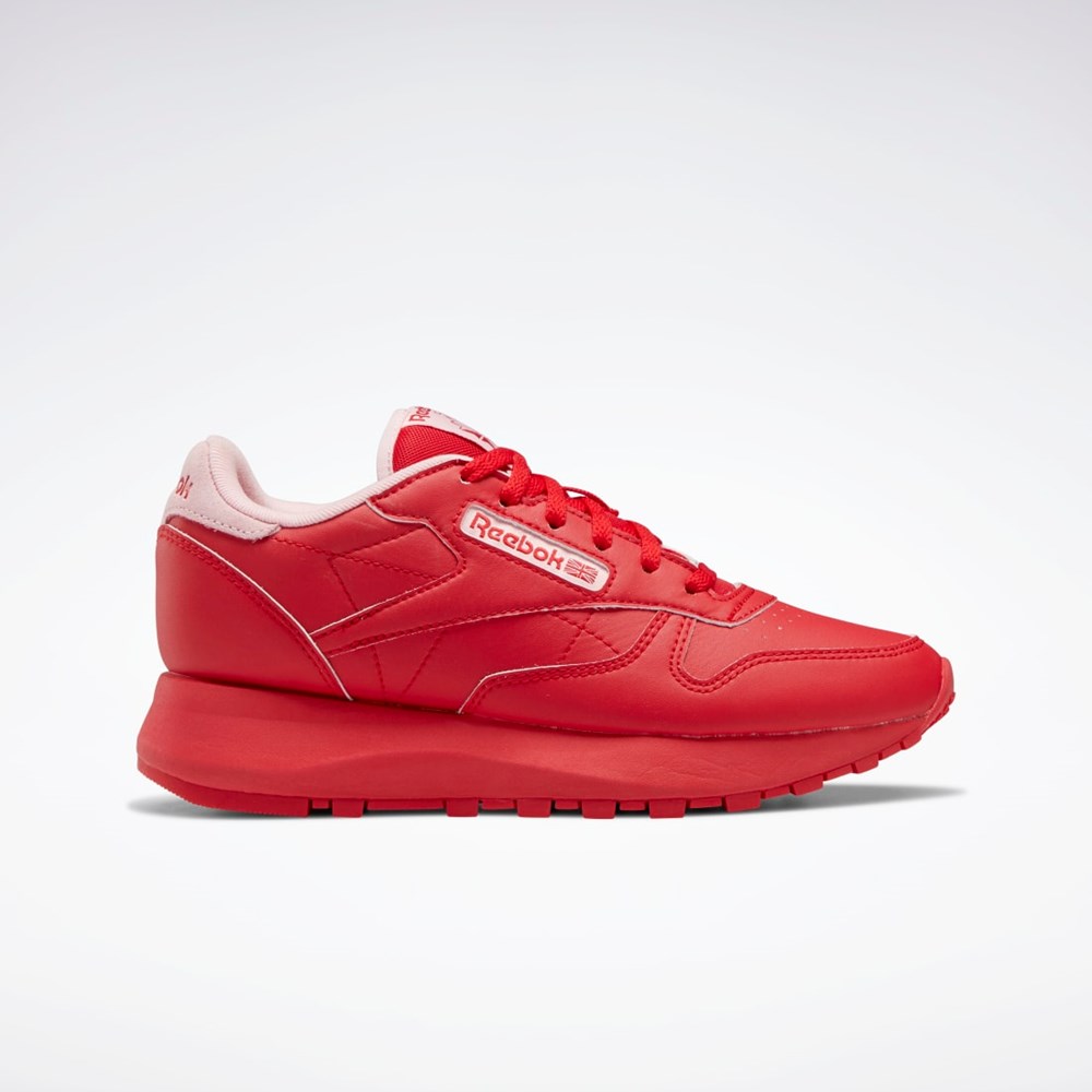 Reebok Classic Leather SP Shoes - Grade School Červené Ruzove Červené | OVIZM2073