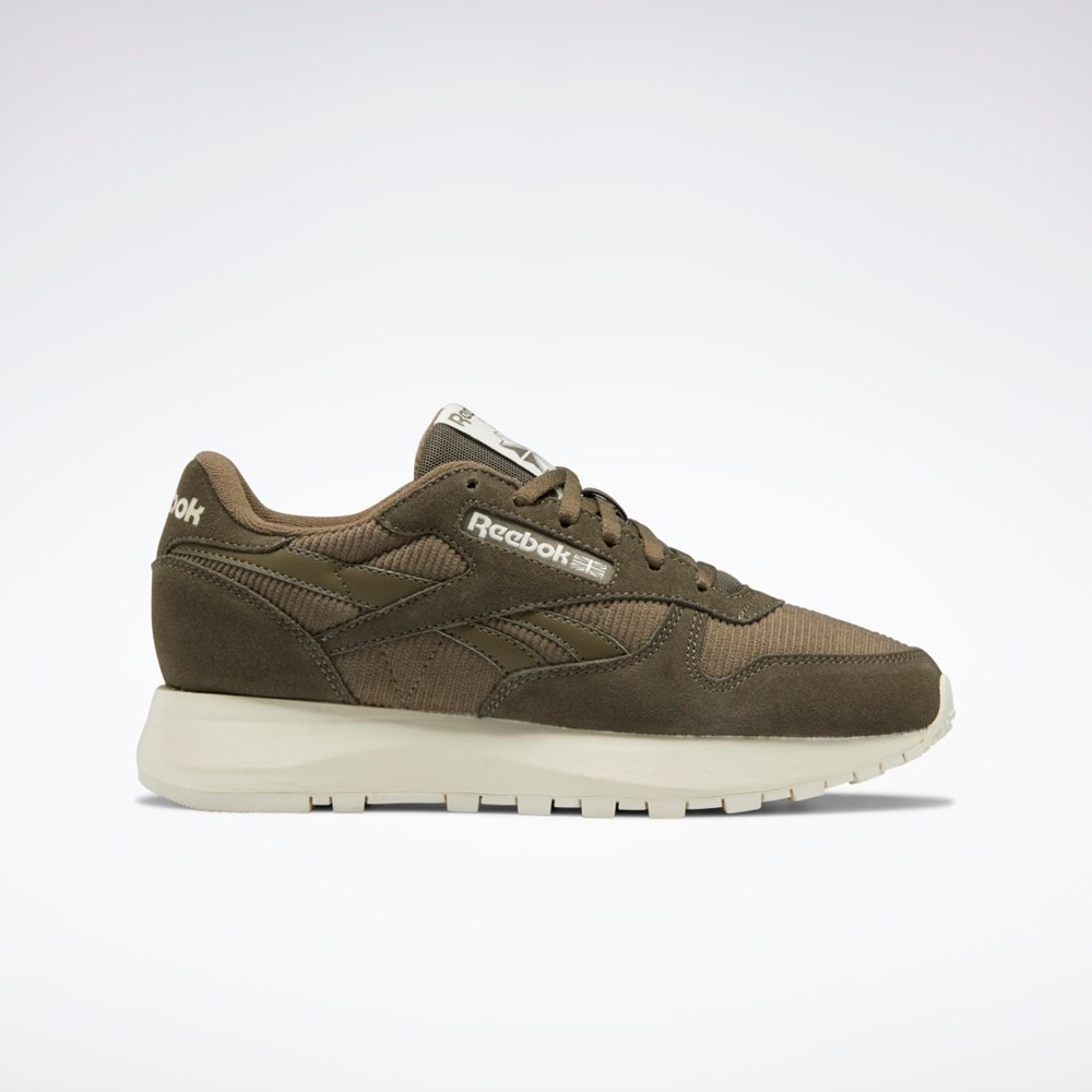 Reebok Classic Leather SP Shoes Zelene Zelene Biele | FOBPS5236