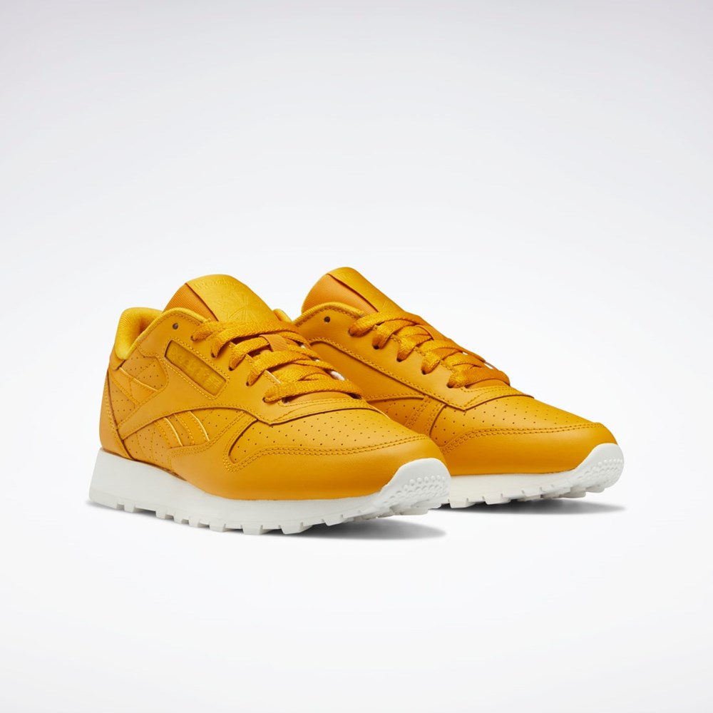 Reebok Classic Leather Shoes Bright Ochre / Bright Ochre / Chalk | XVRWK2710