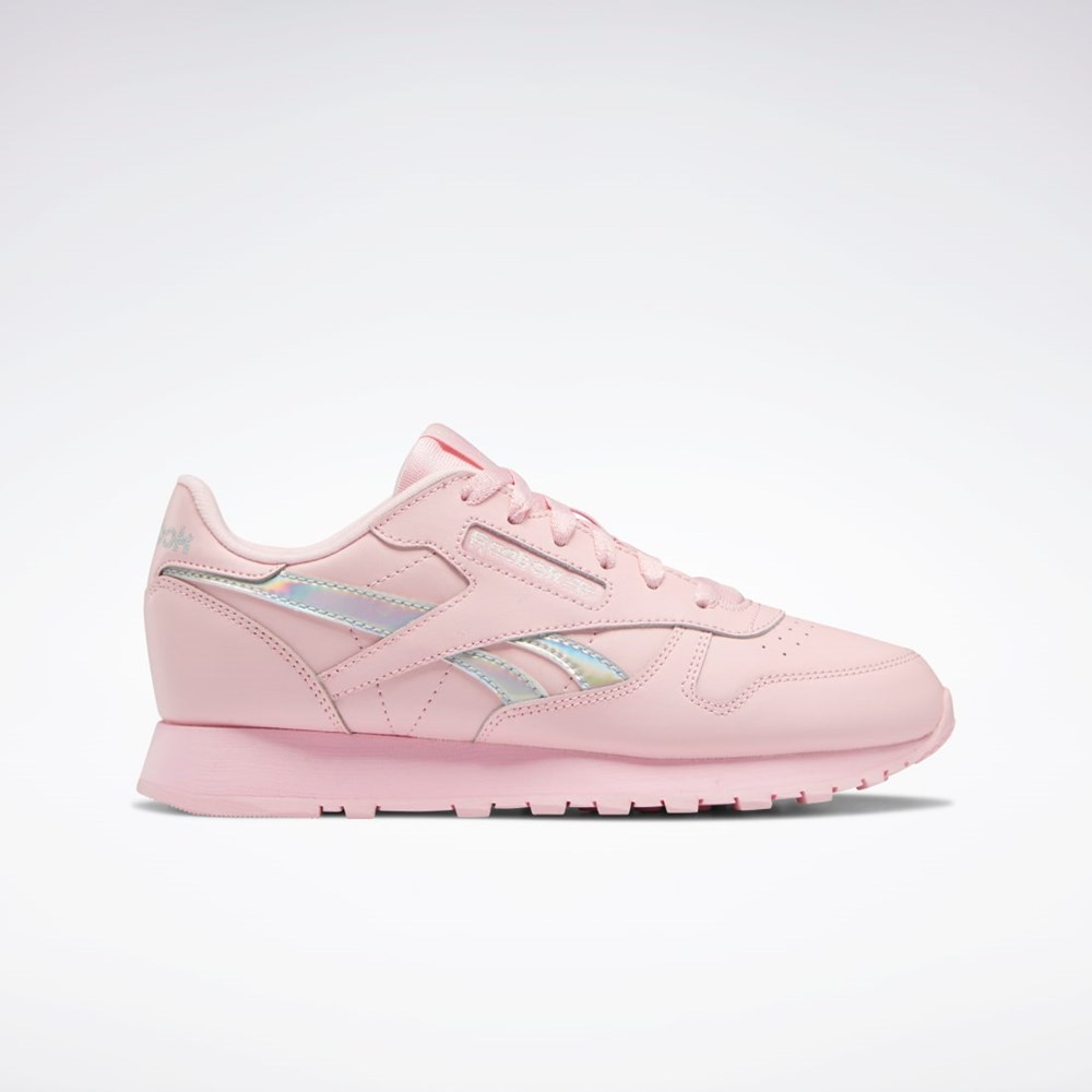 Reebok Classic Leather Shoes - Grade School Ruzove Ruzove Ruzove | FRLHT5894