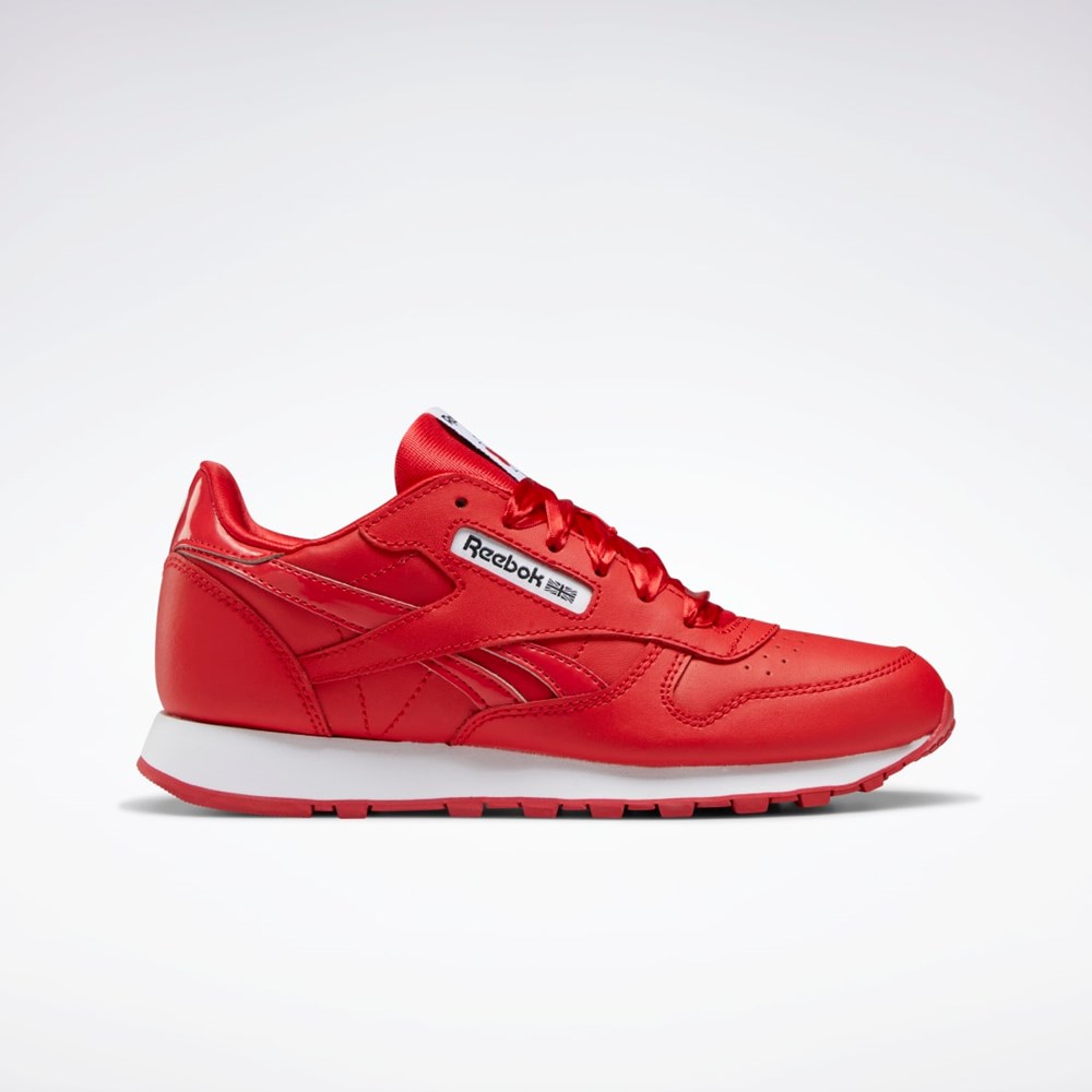 Reebok Classic Leather Shoes - Grade School Červené Červené Biele | GPWJT9725