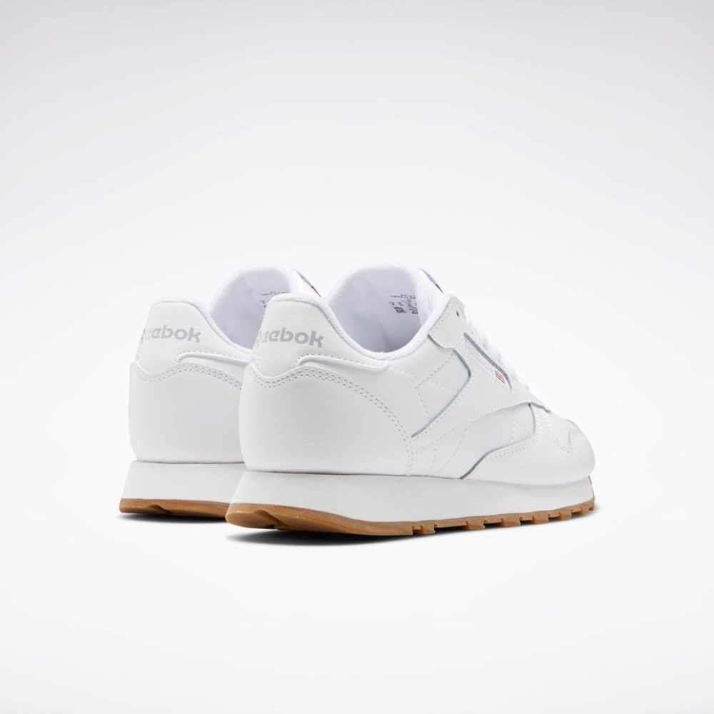 Reebok Classic Leather Shoes - Grade School Biele Biele | KGTFR3748