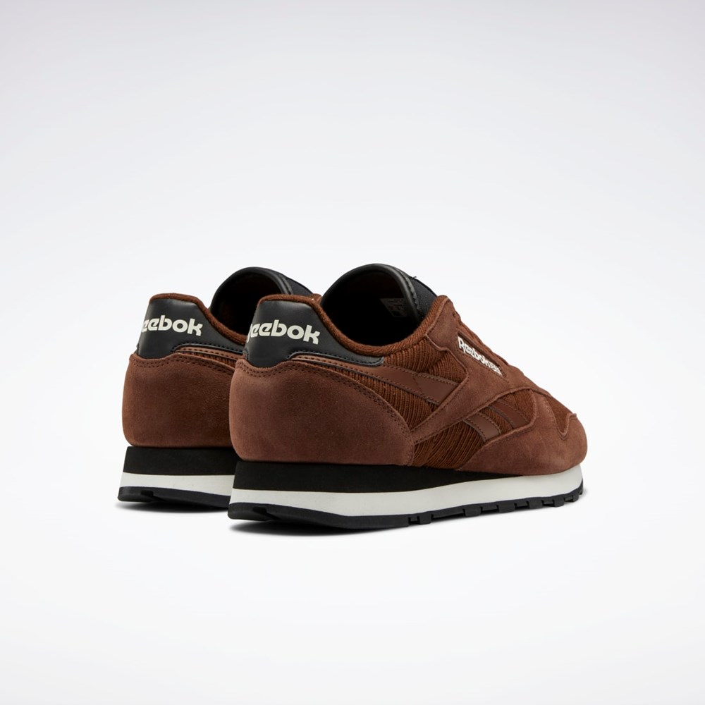 Reebok Classic Leather Shoes Hnede Čierne | AWUQG8936