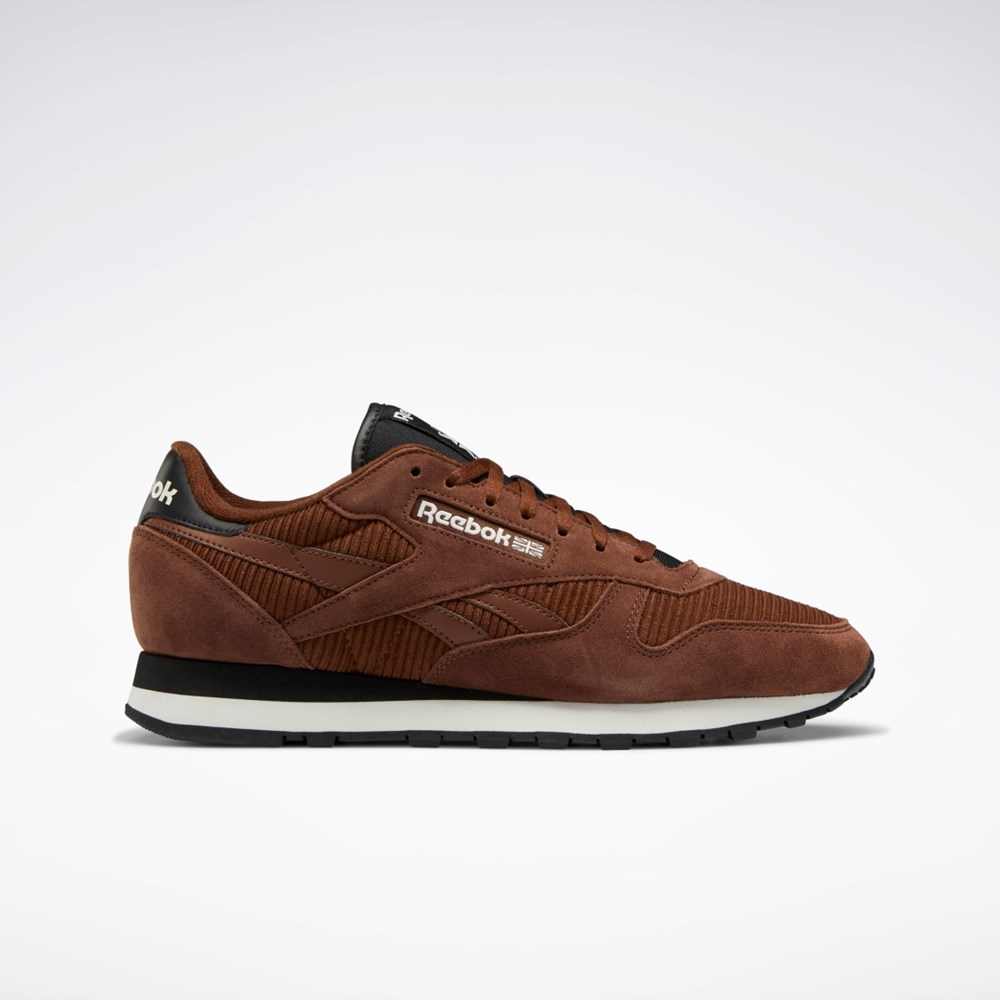 Reebok Classic Leather Shoes Hnede Čierne | AWUQG8936