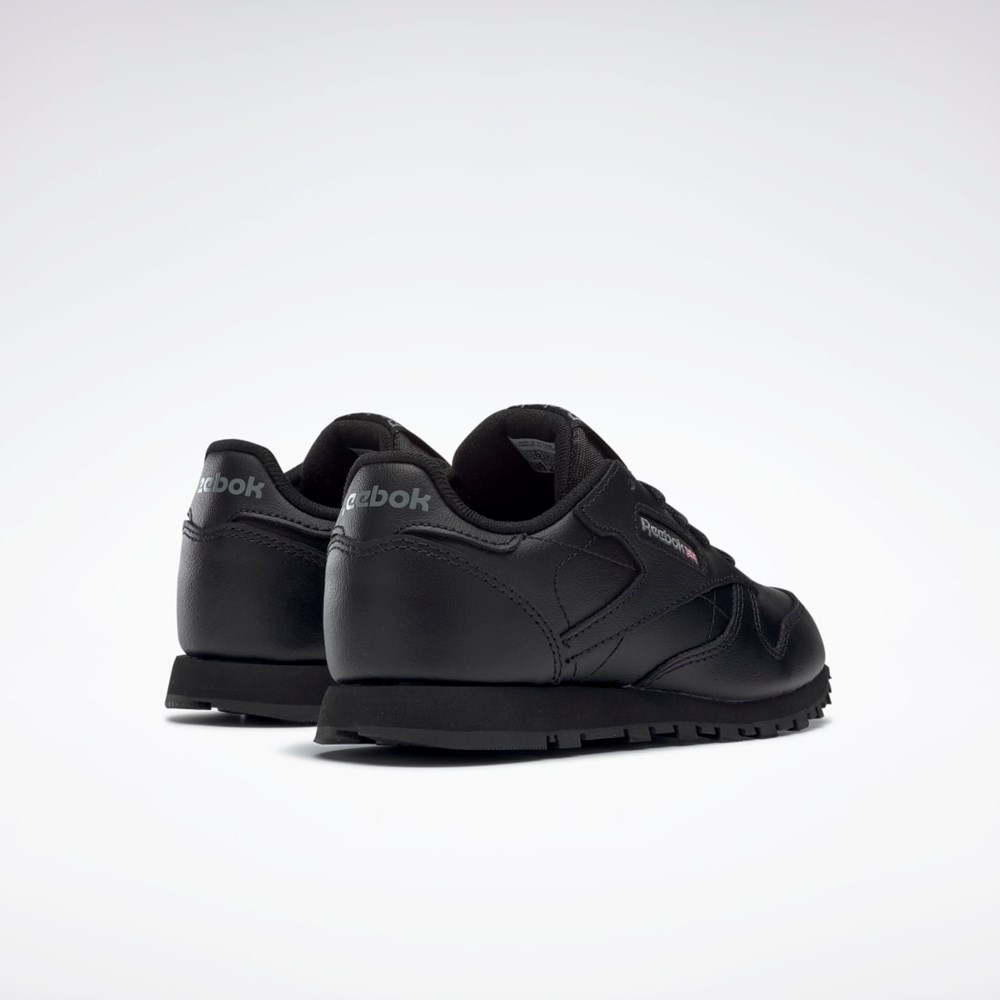 Reebok Classic Leather Shoes - Preschool Čierne | VOQPS8652