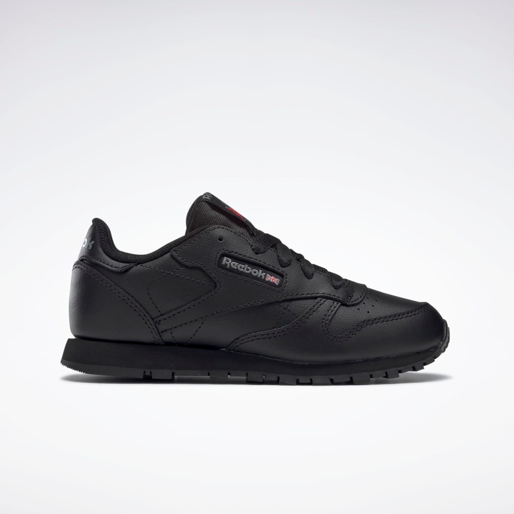 Reebok Classic Leather Shoes - Preschool Čierne | VOQPS8652