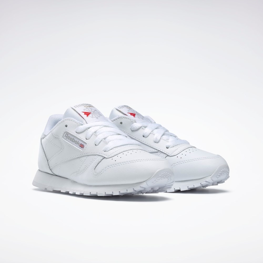 Reebok Classic Leather Shoes - Preschool Biele | YLOKH7158