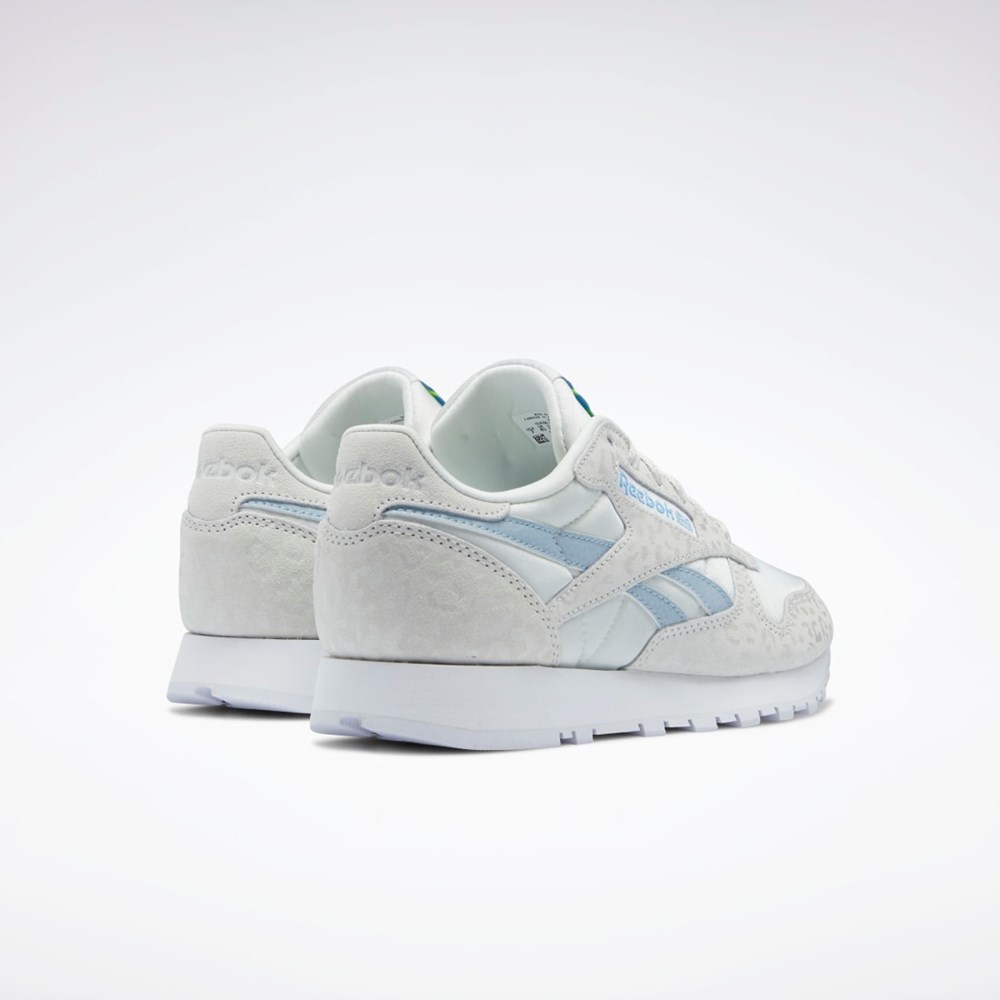 Reebok Classic Leather Shoes Siva Biele Siva | BUHXZ3961