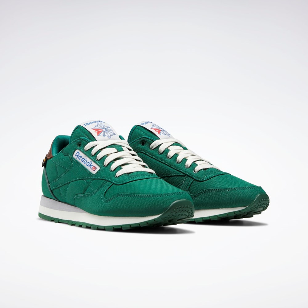 Reebok Classic Leather Shoes Tmavo Zelene Hnede | OPWTQ9816