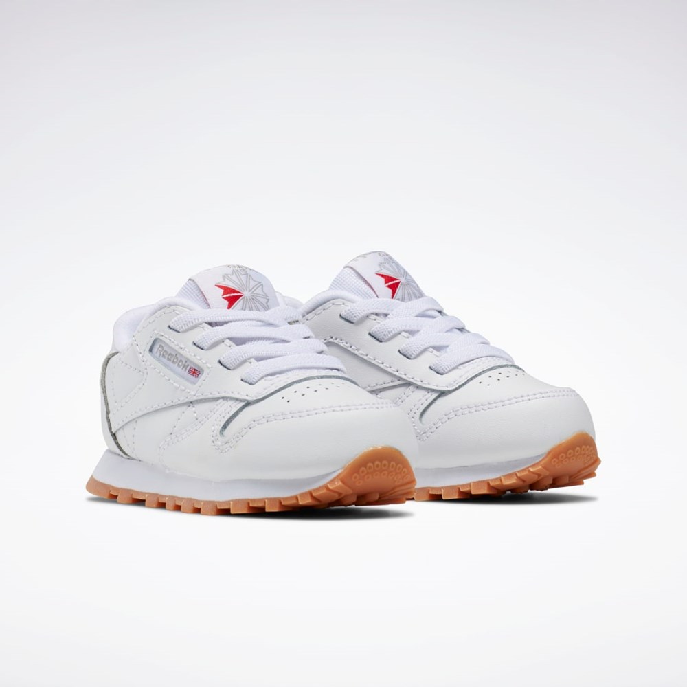 Reebok Classic Leather Shoes - Toddler Biele Biele | NKXVH0357