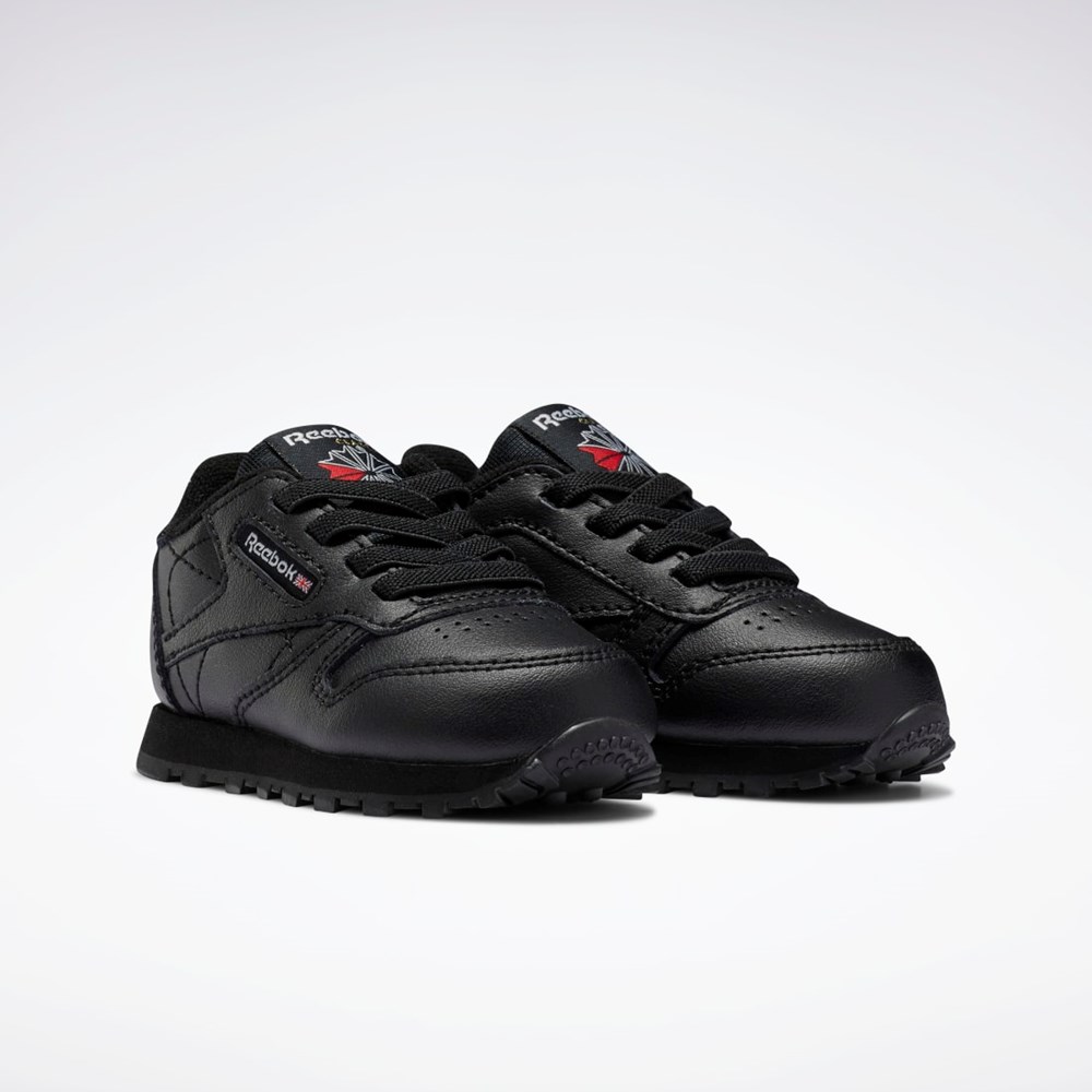 Reebok Classic Leather Shoes - Toddler Čierne Čierne Čierne | MXZIH6805