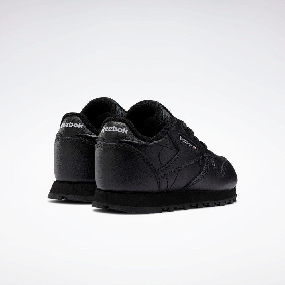 Reebok Classic Leather Shoes - Toddler Čierne Čierne Čierne | MXZIH6805