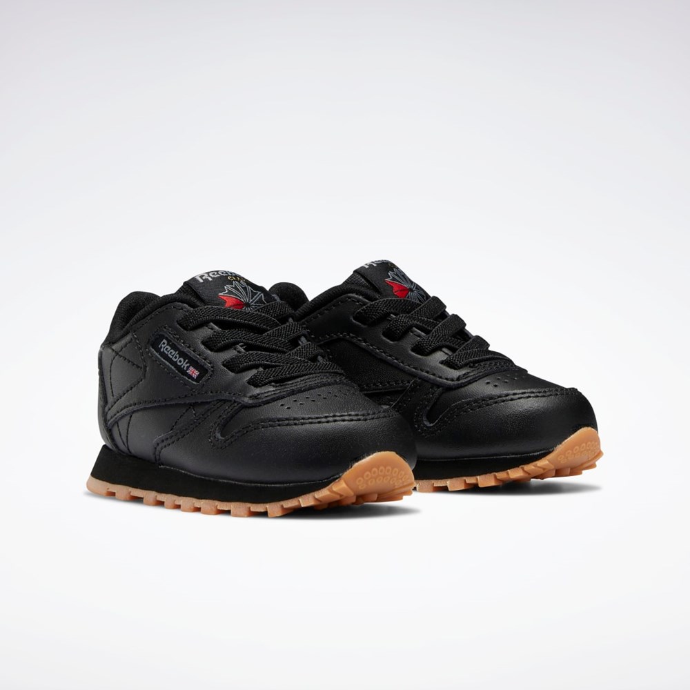 Reebok Classic Leather Shoes - Toddler Čierne Čierne | ZPDSK6730