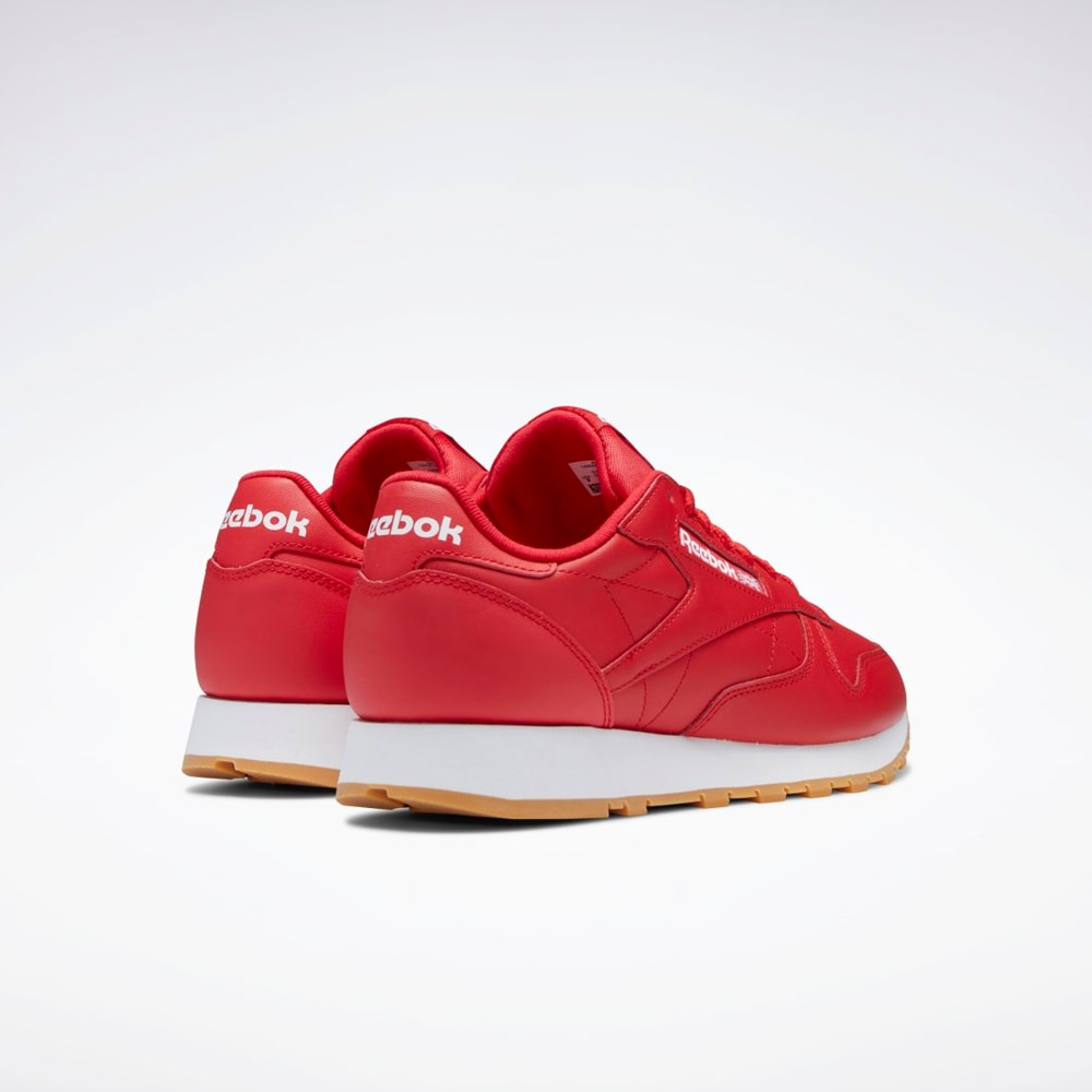 Reebok Classic Leather Shoes Červené Biele | DCKNS7496