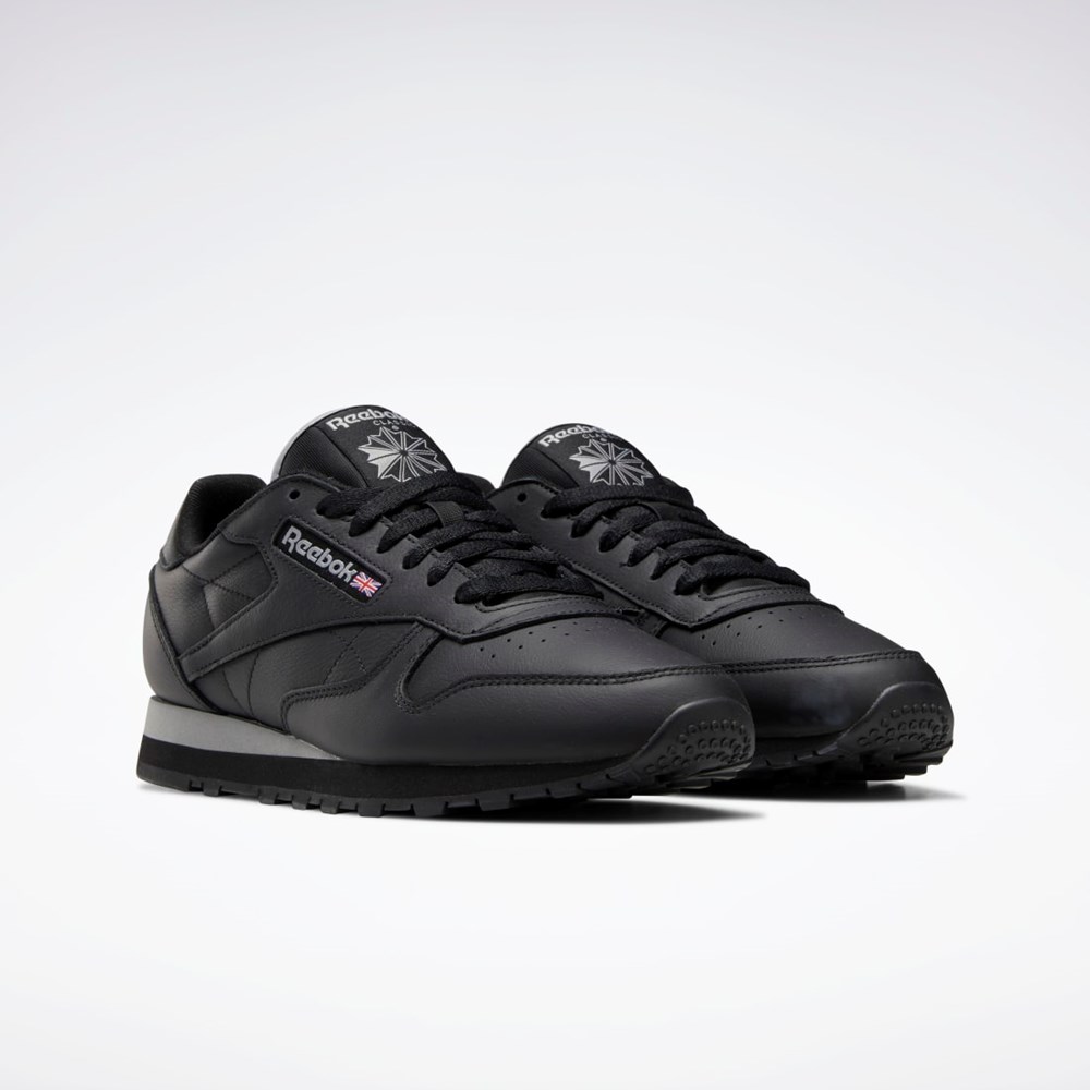 Reebok Classic Leather Shoes Čierne Siva Čierne | RAEIJ5304