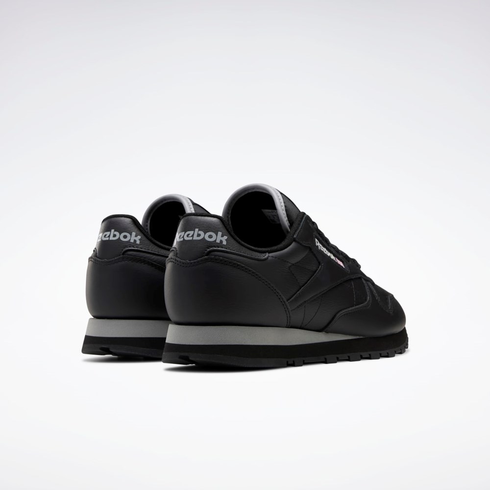 Reebok Classic Leather Shoes Čierne Siva Čierne | XZKDV6459