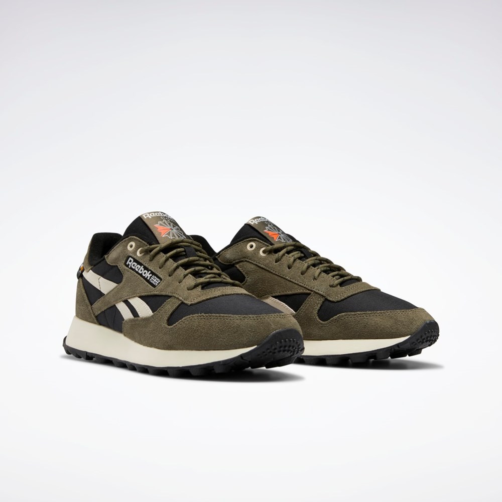 Reebok Classic Leather Shoes Čierne Zelene | BKMYQ0316