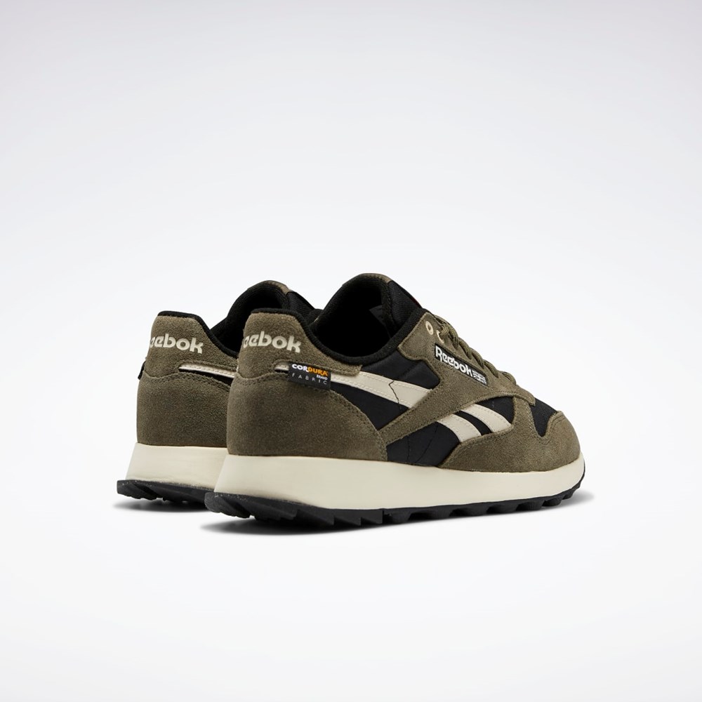 Reebok Classic Leather Shoes Čierne Zelene | BKMYQ0316