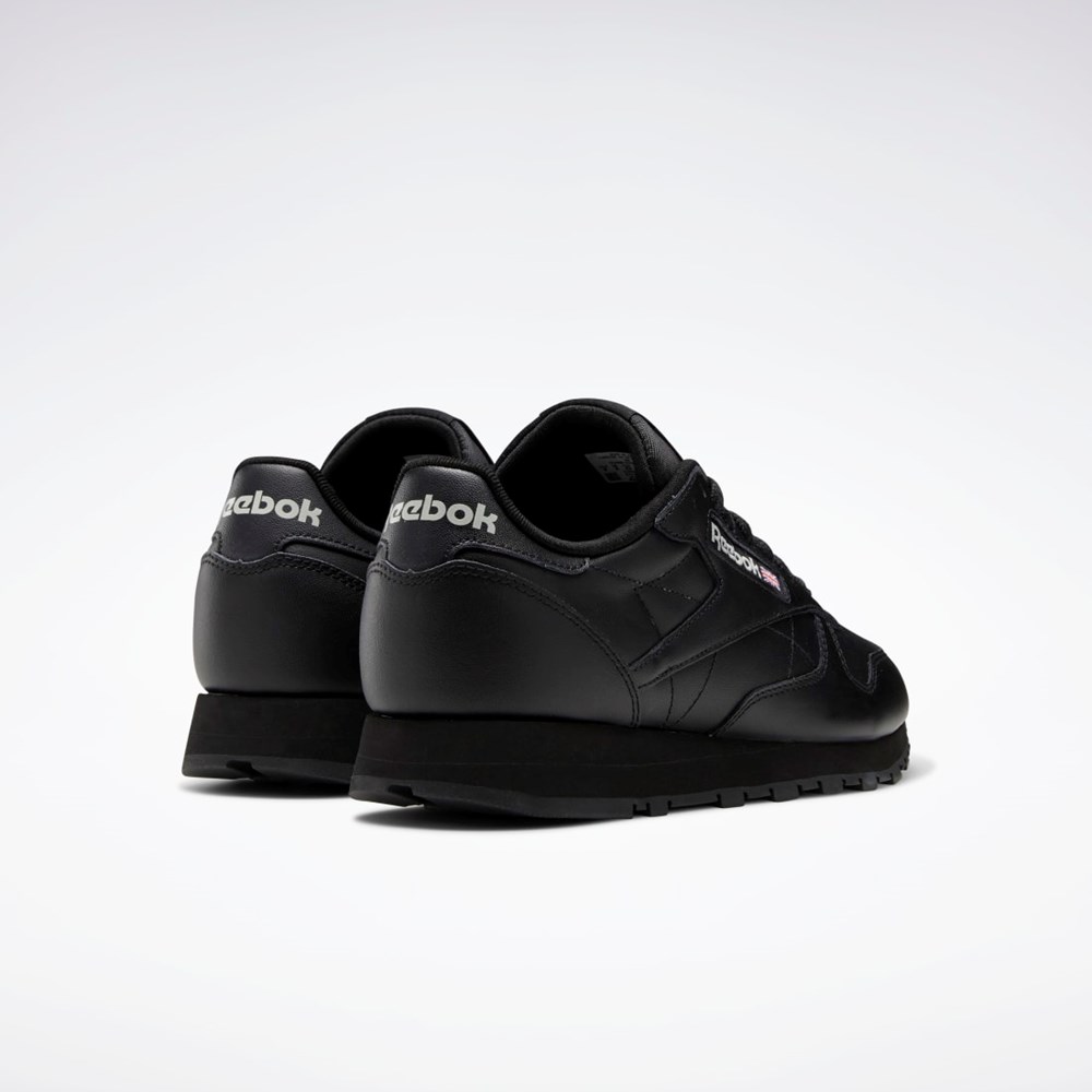 Reebok Classic Leather Shoes Čierne Čierne Siva | BGYKV1397