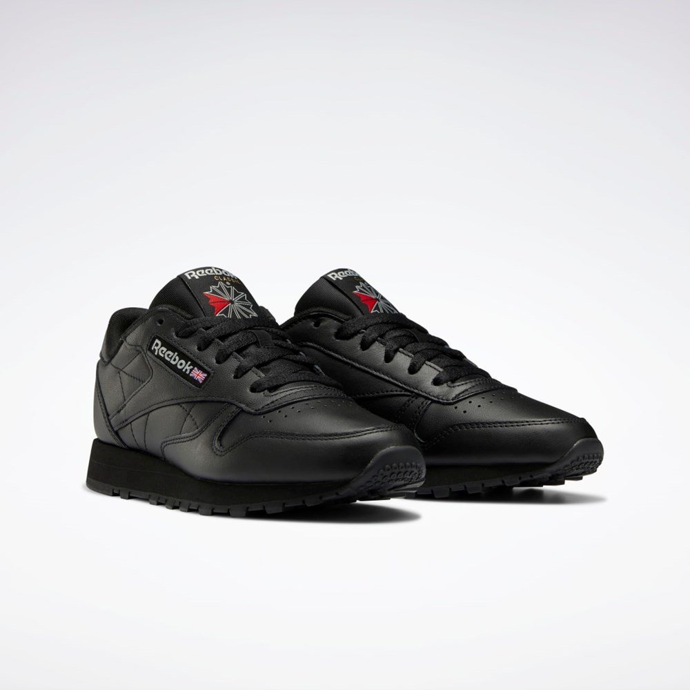 Reebok Classic Leather Shoes Čierne Čierne Siva | ZAGFN9217