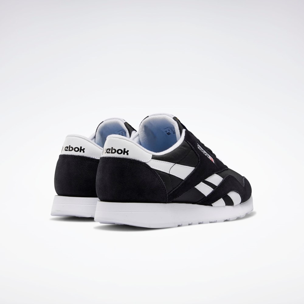 Reebok Classic Nylon Shoes Čierne Čierne Biele | RFWXQ6740