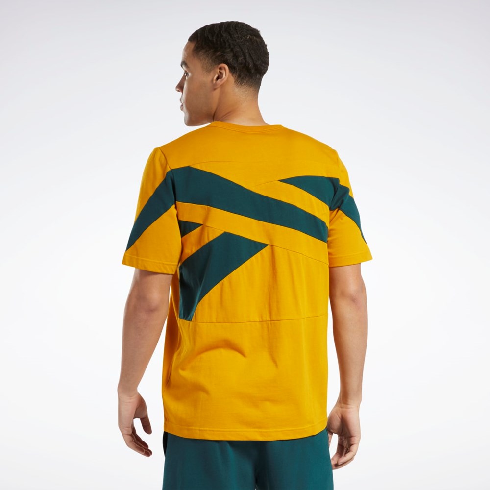 Reebok Classics Brand Proud T-Shirt Bright Ochre | AJZIC5186