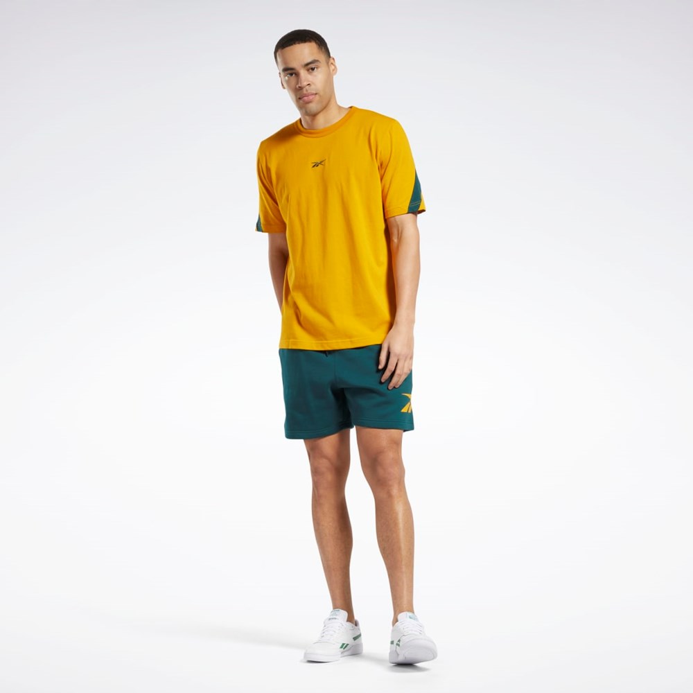 Reebok Classics Brand Proud T-Shirt Bright Ochre | AJZIC5186