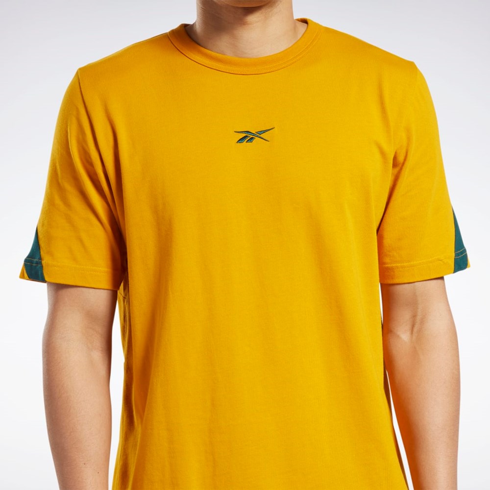 Reebok Classics Brand Proud T-Shirt Bright Ochre | AJZIC5186