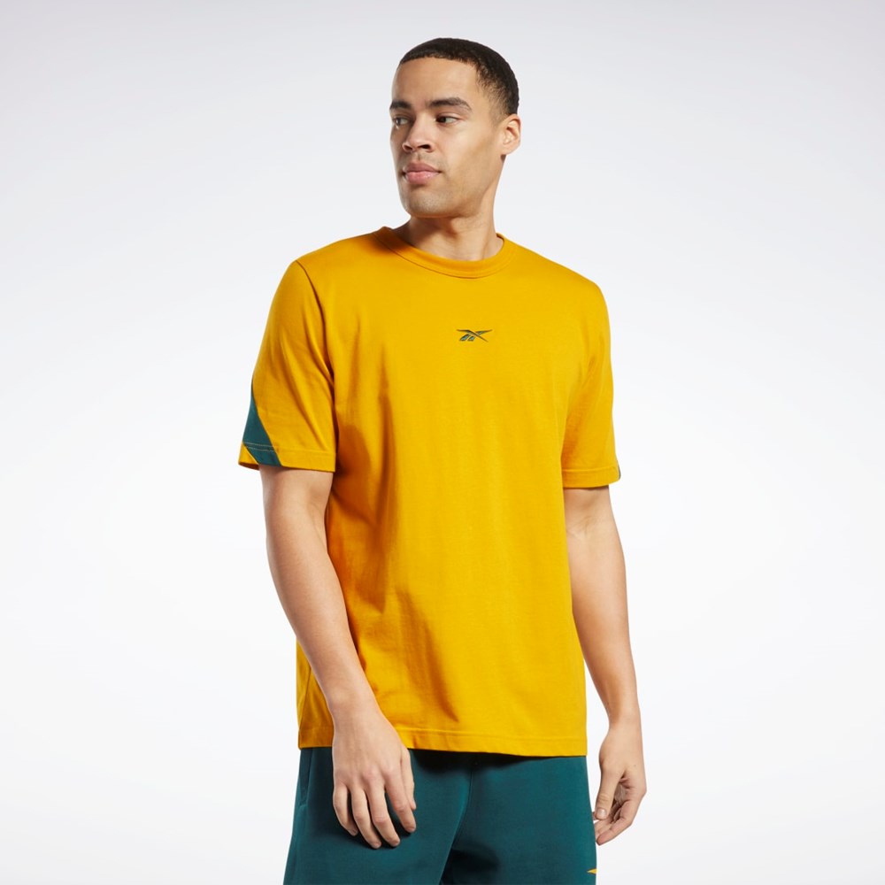 Reebok Classics Brand Proud T-Shirt Bright Ochre | CBGNZ2914