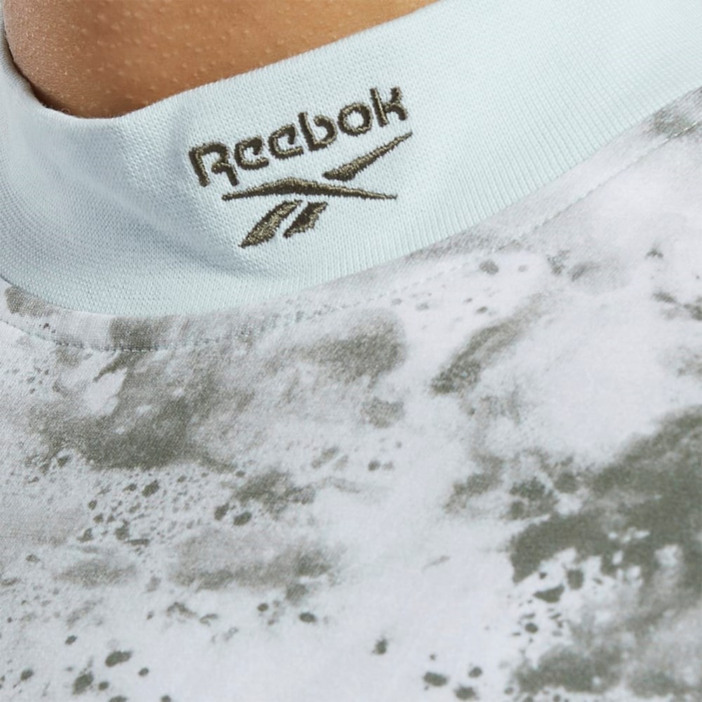 Reebok Classics Cloud Splatter-Print Kratke Sleeve Cropped T-Shirt Svetlo | LQSBW7814