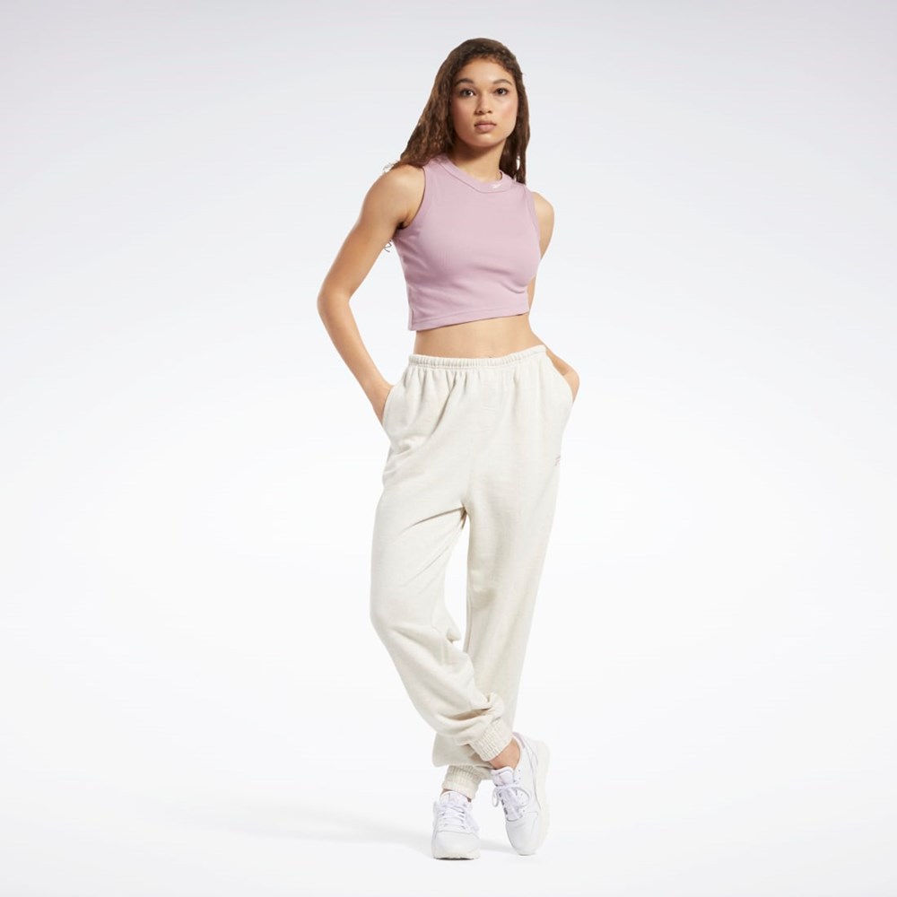 Reebok Classics Cropped Rebrovaný Tank Top Infused Lilac | RMFTZ3981