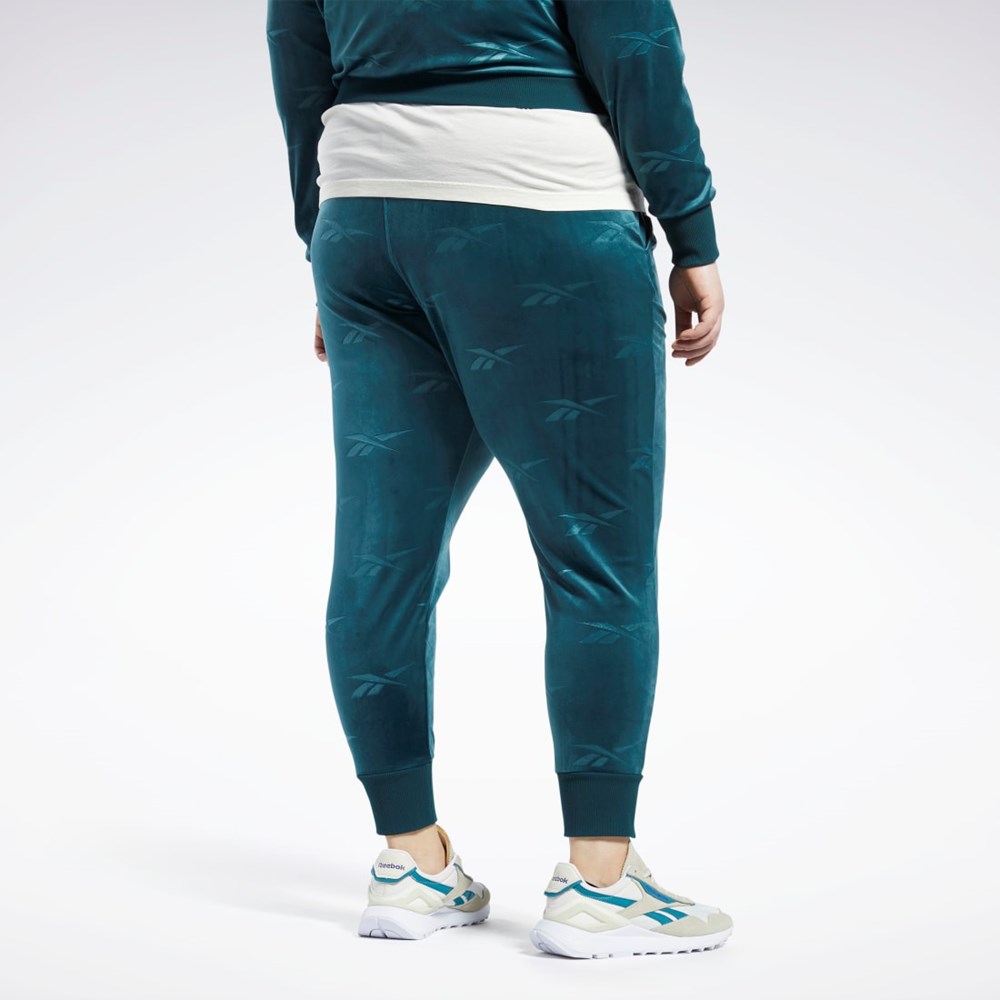 Reebok Classics Energy Q4 Velour Pants (Plus Size) Zelene | EGVDC7915