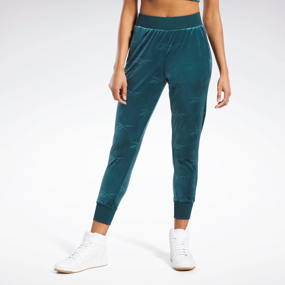 Reebok Classics Energy Q4 Velour Pants Zelene | YACIL1902