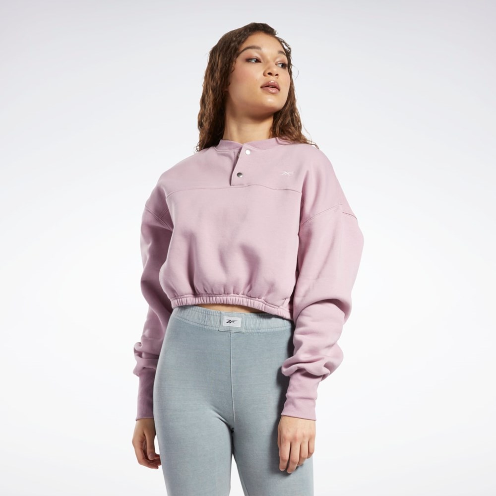 Reebok Classics Fleece Sweatshirt Infused Lilac | GKDSR0941