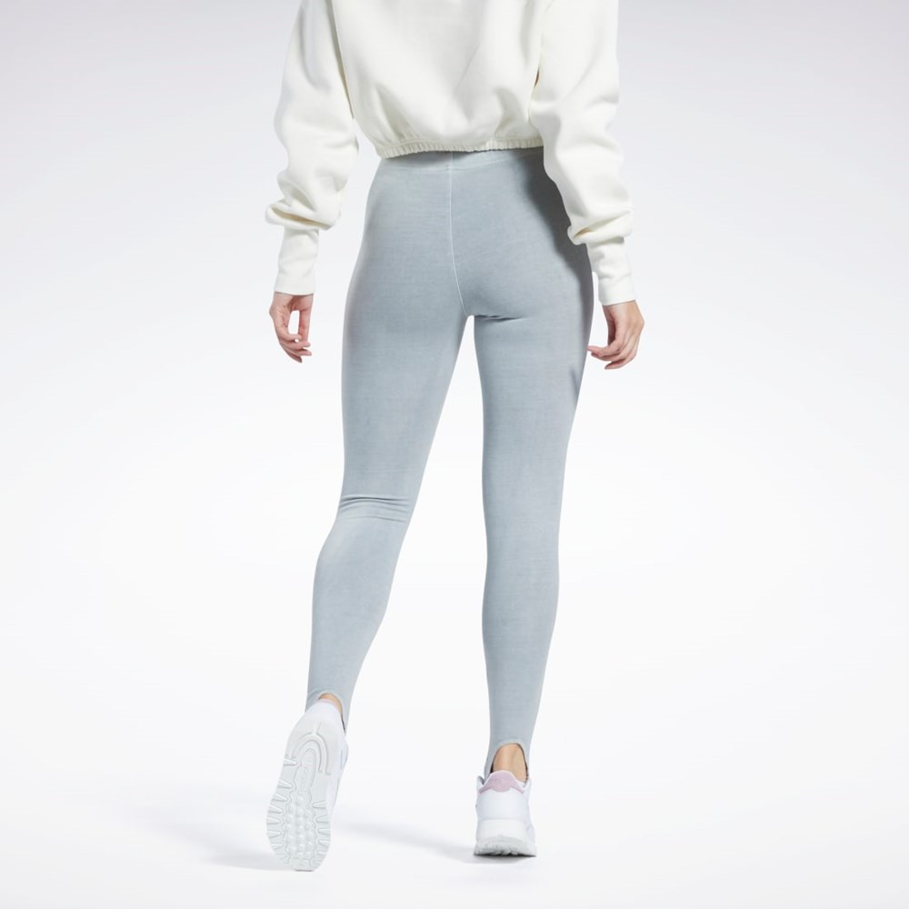 Reebok Classics Natural Dye Stirrup Leggings Siva | AWKXP7180