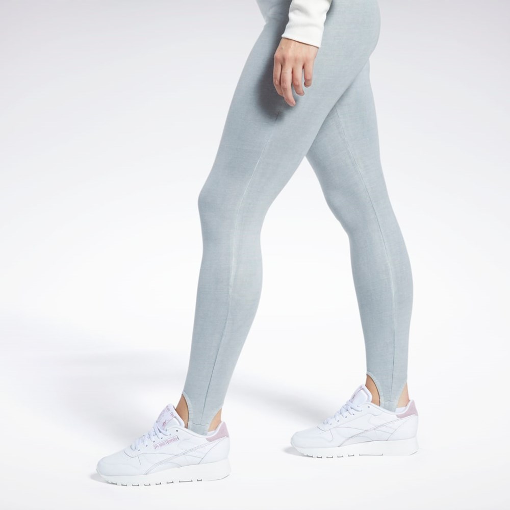 Reebok Classics Natural Dye Stirrup Leggings Siva | AWKXP7180