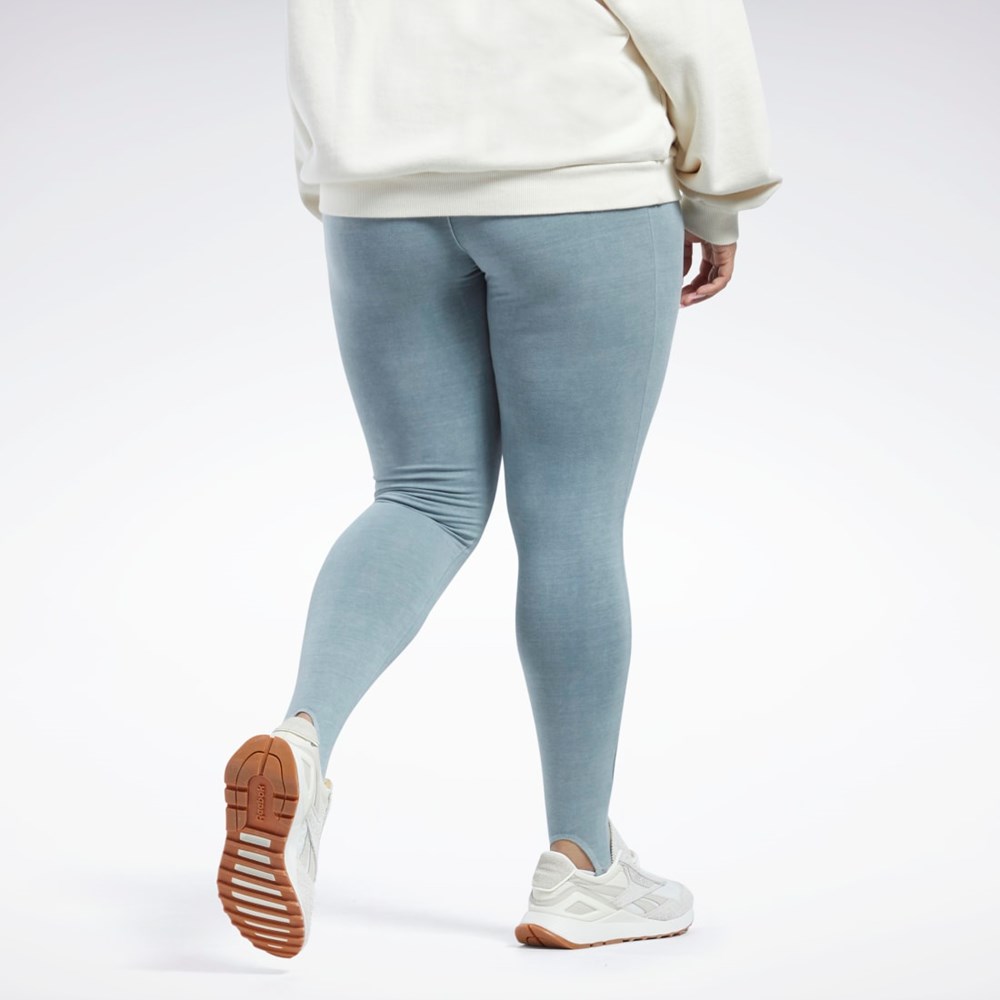 Reebok Classics Natural Dye Stirrup Leggings (Plus Size) Siva | OKLGT8267