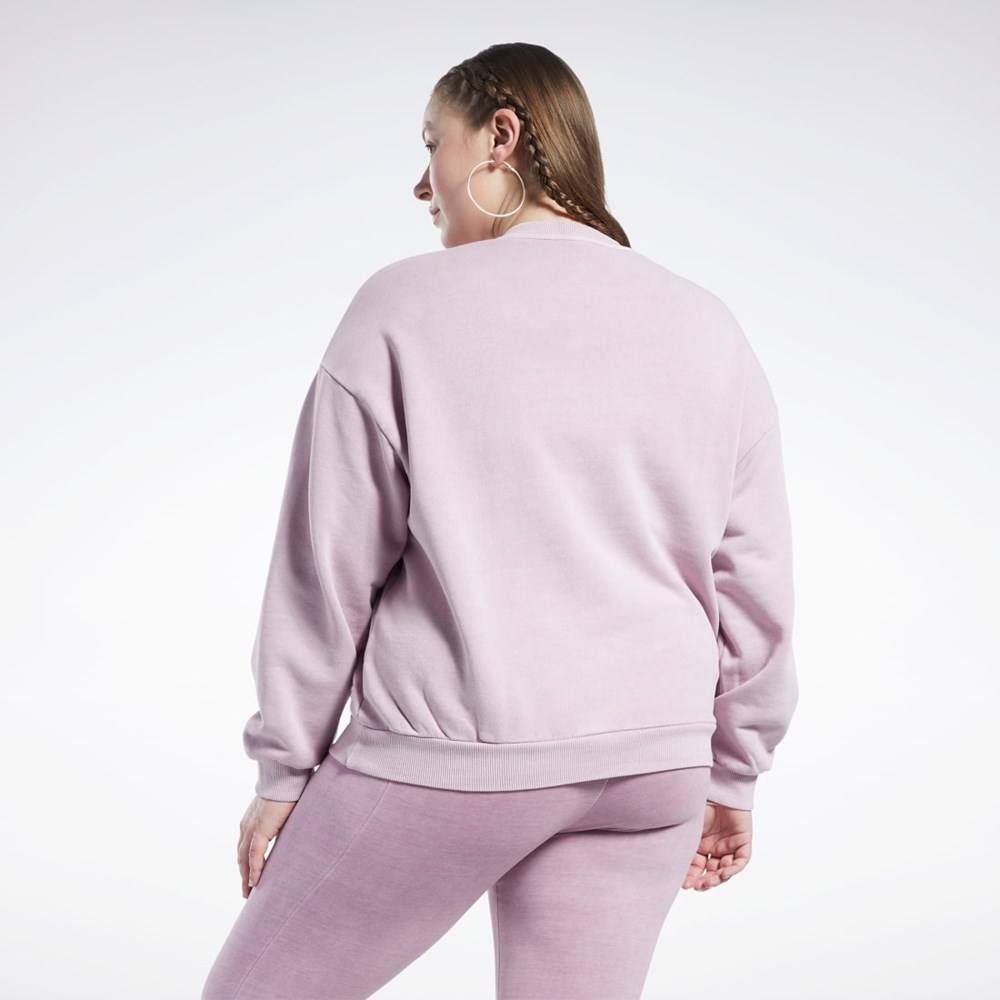 Reebok Classics Natural Dye Sweatshirt (Plus Size) Infused Lilac | VAOQM8219