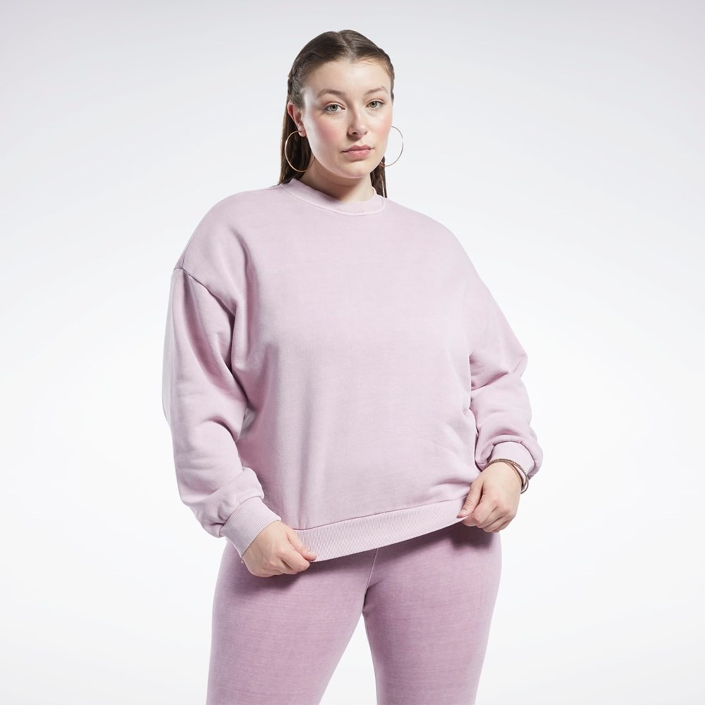 Reebok Classics Natural Dye Sweatshirt (Plus Size) Infused Lilac | VAOQM8219