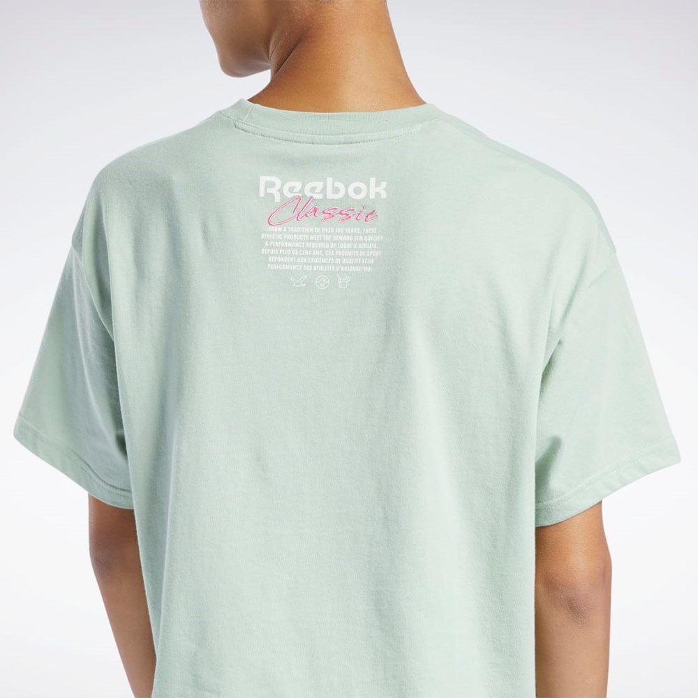 Reebok Classics Summer Grafika T-Shirt Svetlo | UEAFY0396