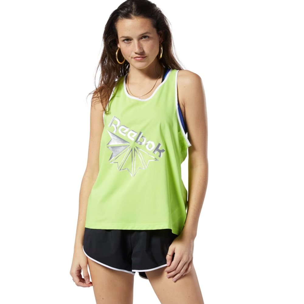 Reebok Classics Tank Top Neon Lime | MQDUY2450