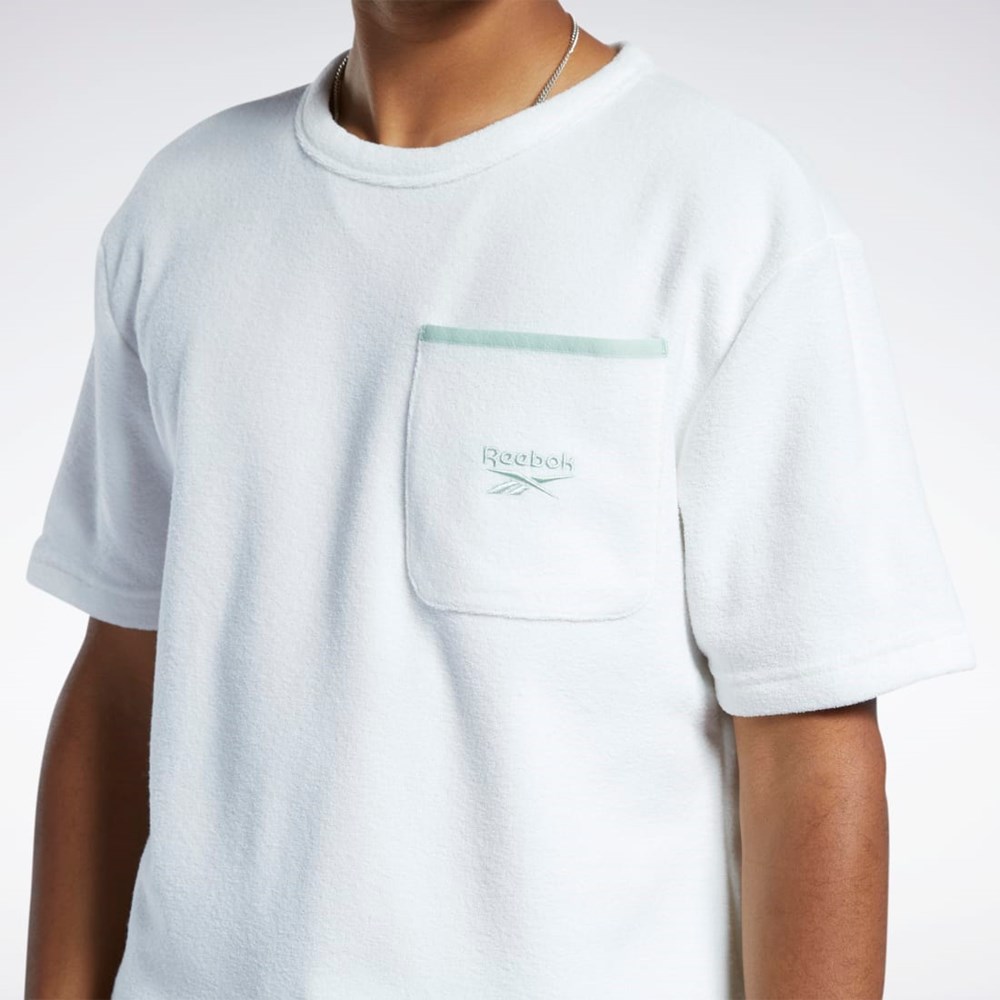 Reebok Classics Terry T-Shirt Chalk | LVNSE8027