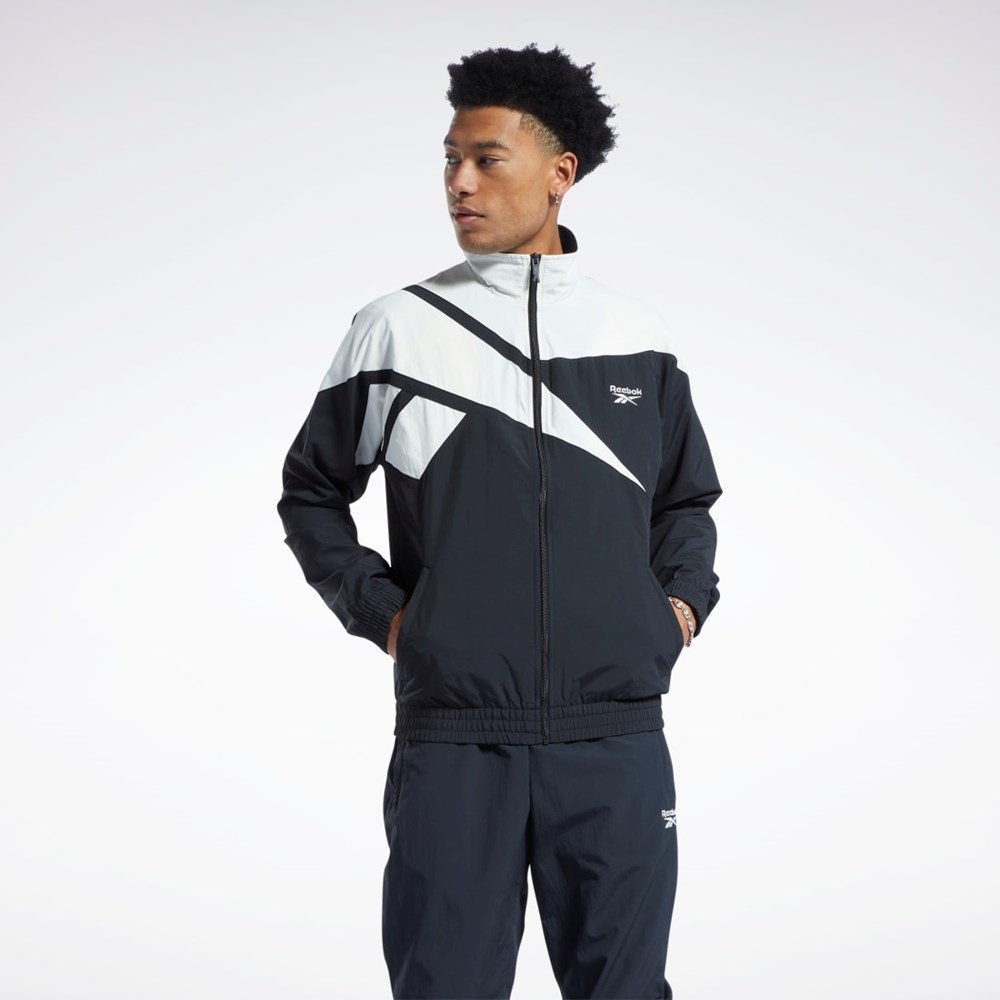 Reebok Classics Vector Tracking Jacket Čierne Čierne | NZWVE7369