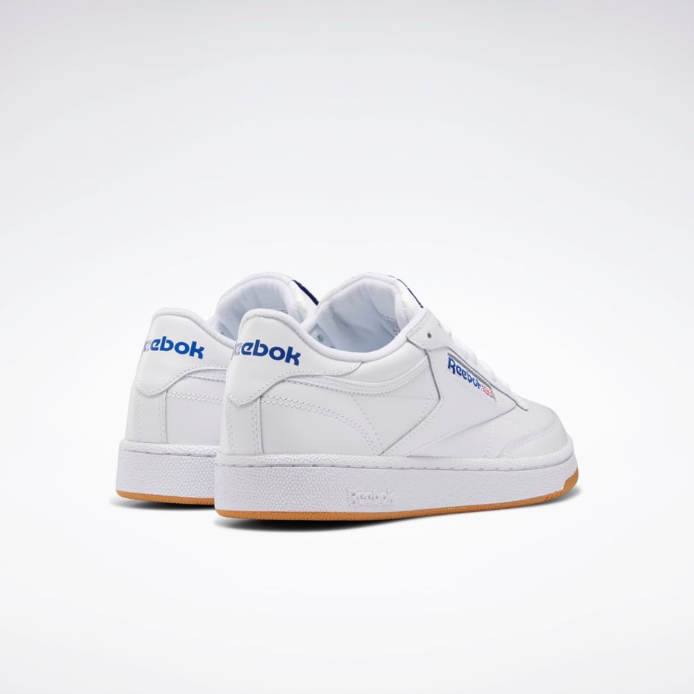 Reebok Club C 85 Shoes Biele Kráľovská Modrá | QUCOP6032