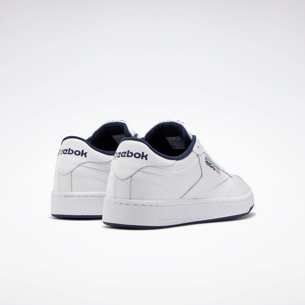 Reebok Club C 85 Shoes Biele Námornícka Modrá | EXPOI9643