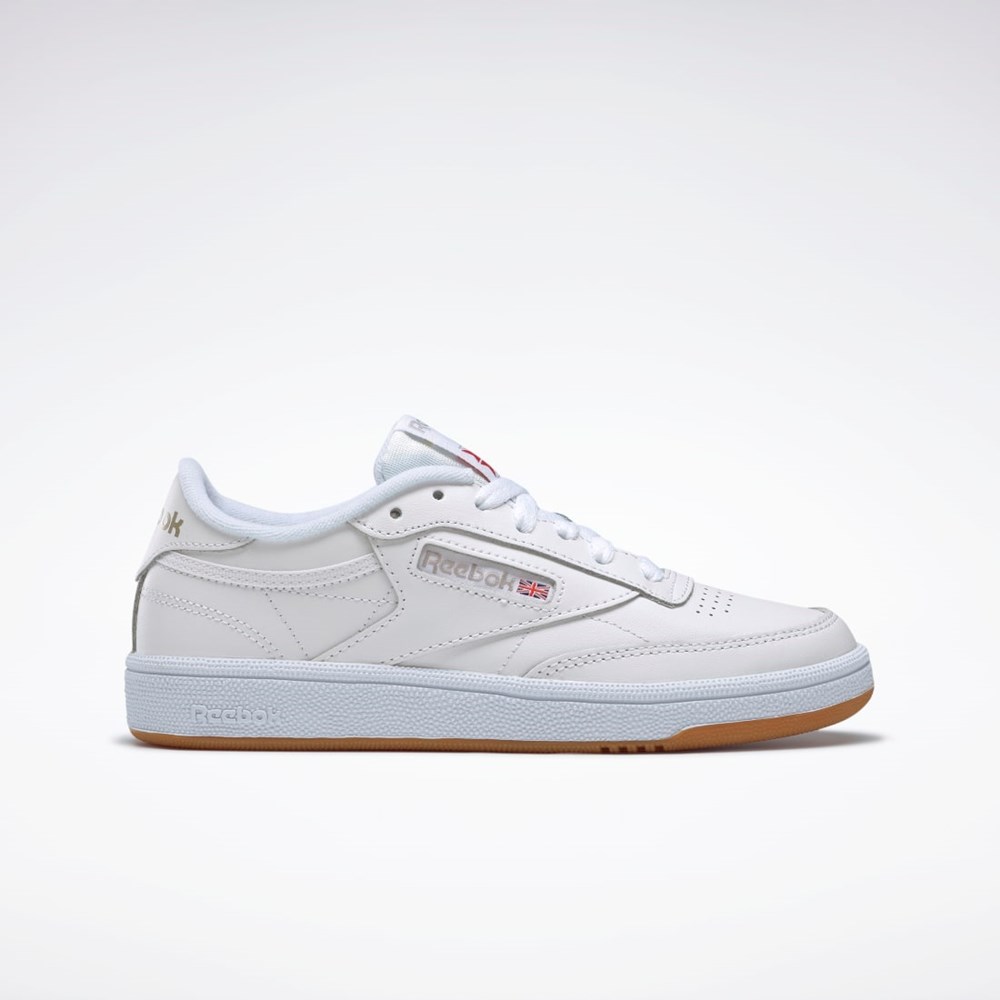 Reebok Club C 85 Shoes Biele Svetlo Siva | HWFDO5231