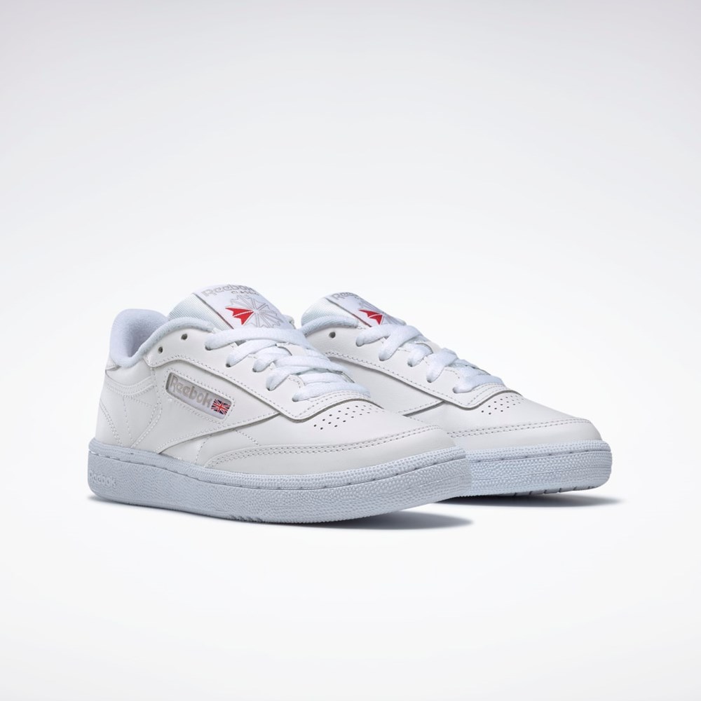 Reebok Club C 85 Shoes Biele Svetlo Siva | WYFTQ0941