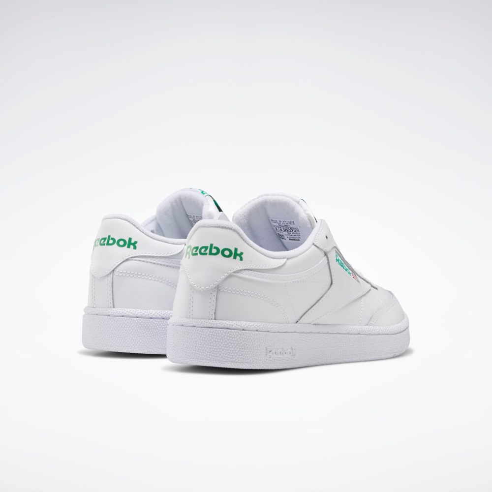 Reebok Club C 85 Shoes Biele Zelene | JZKRS5128